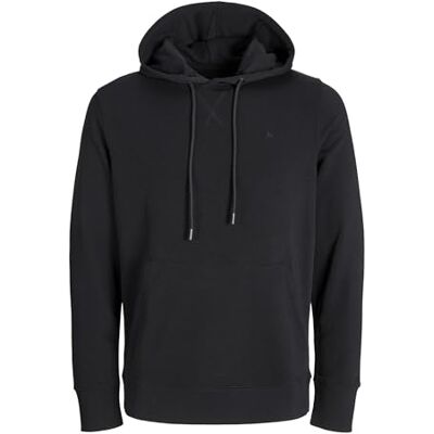 JACK & JONES Jjepaulos Sweat Hood Noos huvtröja, svart, S JACK & JONES Jjepaulos Sweat Hood Noos huvtröja, svart, S