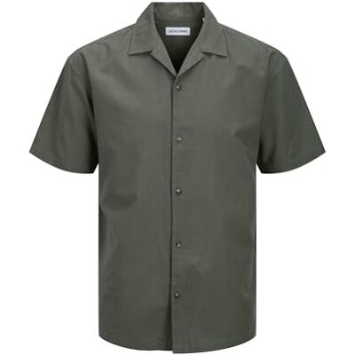 JACK & JONES Jjesummer Resort Shirt Ss Sn, Skalbagge, XS JACK & JONES Jjesummer Resort Shirt Ss Sn, Skalbagge, XS
