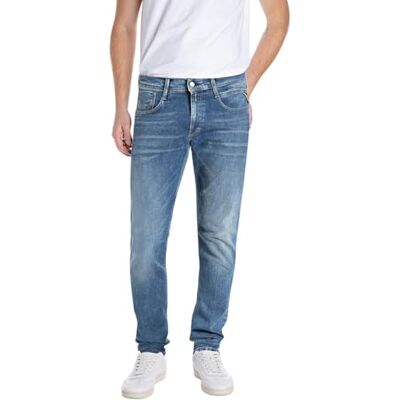 Replay herr jeans, 009 medium blå, 34W / 34L Replay herr jeans, 009 medium blå, 34W / 34L