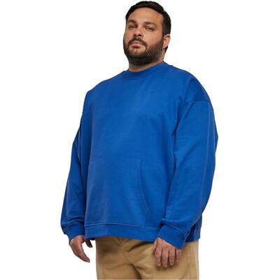 Urban Classics Organic Boxy Pocket Crew Sweatshirt för män, Kunglig, 4XL Urban Classics Organic Boxy Pocket Crew Sweatshirt för män, Kunglig, 4XL