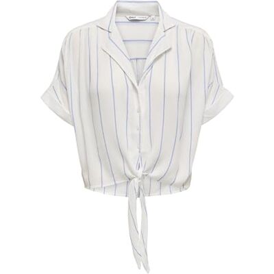 ONLY Onlpaula Life S/S slips skjorta WVN Noos, Molndansare, L ONLY Onlpaula Life S/S slips skjorta WVN Noos, Molndansare, L