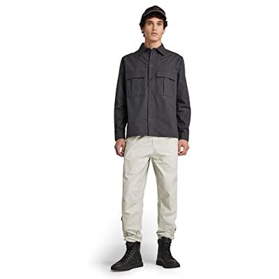 G-STAR RAW Herrskjortor med avslappnad fåll, Flerfärgad (Dk Black Htr D21080-c903-7293), L G-STAR RAW Herrskjortor med avslappnad fåll, Flerfärgad (Dk Black Htr D21080-c903-7293), L