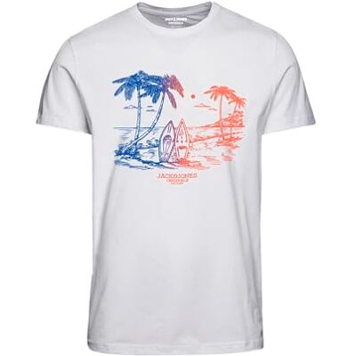 JACK&JONES PLUS JORARUBA Tee SS Crew Neck 1 FST PLS, Ljus vit, 3XL JACK&JONES PLUS JORARUBA Tee SS Crew Neck 1 FST PLS, Ljus vit, 3XL