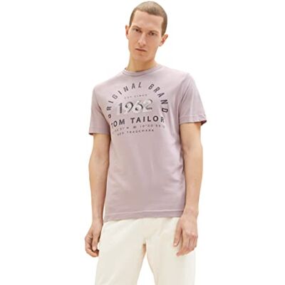 TOM TAILOR Herr T-shirt 1035549, 31508 Velvet Rose Fine Stripe, S TOM TAILOR Herr T-shirt 1035549, 31508 Velvet Rose Fine Stripe, S
