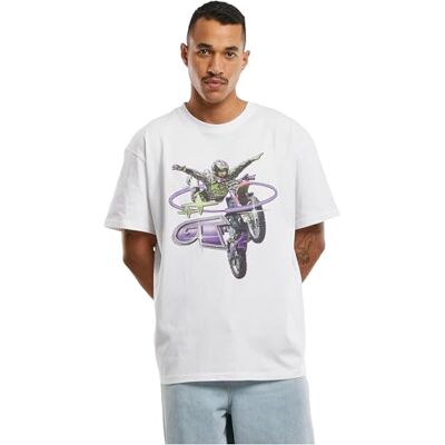 unisex t-shirt Moto GT oversize Tee White S, Vit, S unisex t-shirt Moto GT oversize Tee White S, Vit, S