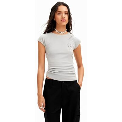 Desigual TS_YOSANO, 2042 GRIS Vigore CLARO, XL, svart, XL Desigual TS_YOSANO, 2042 GRIS Vigore CLARO, XL, svart, XL