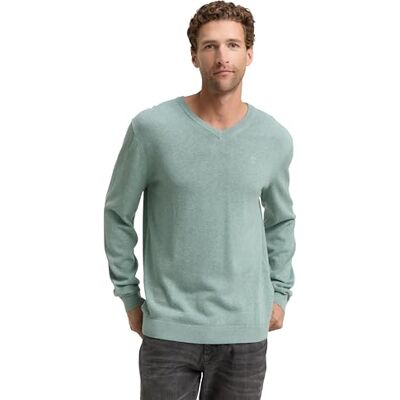 TOM TAILOR herrtröja, 28732 – Mörk rökgrön melerad, XXL TOM TAILOR herrtröja, 28732 – Mörk rökgrön melerad, XXL