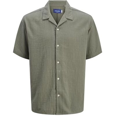 JACK & JONES Joreaster Patras Resort Shirt Ss, Mulled Basilika, M JACK & JONES Joreaster Patras Resort Shirt Ss, Mulled Basilika, M