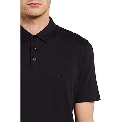 Volcom herr Wowzer modern passform pikétröja, svart, XXL Volcom herr Wowzer modern passform pikétröja, svart, XXL