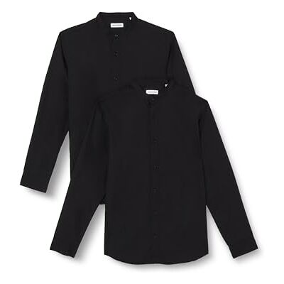 JACK & JONES JJJOE skjorta LS Mao 2MP, Svart/förpackning: svart, M JACK & JONES JJJOE skjorta LS Mao 2MP, Svart/förpackning: svart, M