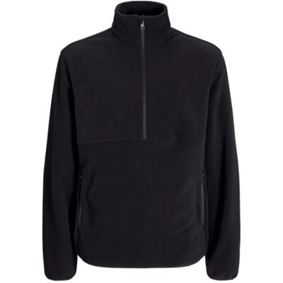 JJ REBEL JREBFLEECE Herrjacka, halvlång dragkedja, svart, M, svart, M JJ REBEL JREBFLEECE Herrjacka, halvlång dragkedja, svart, M, svart, M