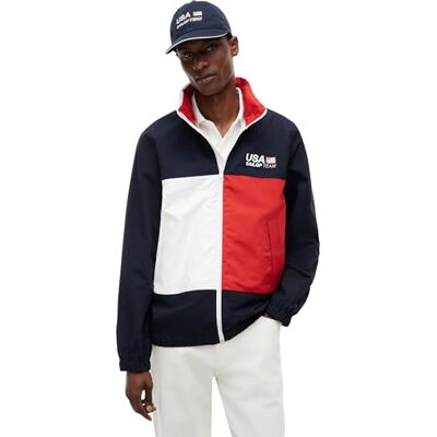 Tommy Hilfiger herr US SAILGP REGATTA JACKA MW0MW44684 Windbreaker Jacka, Blå, XL Tommy Hilfiger herr US SAILGP REGATTA JACKA MW0MW44684 Windbreaker Jacka, Blå, XL