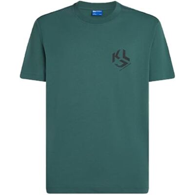 KARL LAGERFELD JEANS , män, regular kortärmad monogram-logotyp te, normal passform, balsam, XXL, Grön, XXL KARL LAGERFELD JEANS , män, regular kortärmad monogram-logotyp te, normal passform, balsam, XXL, Grön, XXL