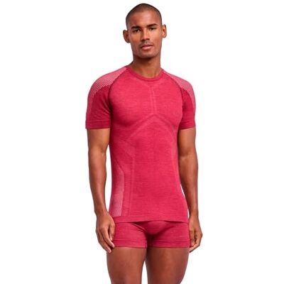FALKE herr Baslager Ovandel Wool-Tech Light M S/s Ts ull funktionsmaterial snabbtorkande 1 del, Röd Ruby 8830, L FALKE herr Baslager Ovandel Wool-Tech Light M S/s Ts ull funktionsmaterial snabbtorkande 1 del, Röd Ruby 8830, L