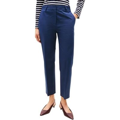 Tommy Hilfiger Dam CO Slim Straight Chino WW0WW40504 Chino, blå (Pitch Blue), 36, Blå (Pitchblå), 36W Tommy Hilfiger Dam CO Slim Straight Chino WW0WW40504 Chino, blå (Pitch Blue), 36, Blå (Pitchblå), 36W
