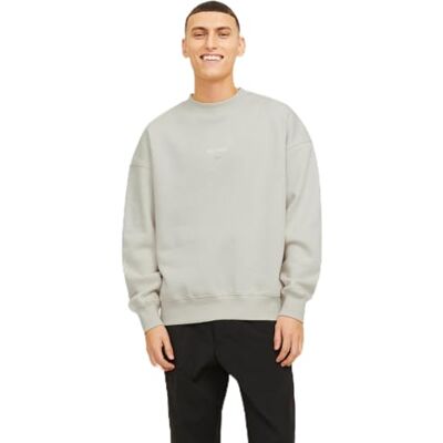 JACK & JONES JACK&JONES JJEURBAN Edge Studio Sweat Crew NOOS, Moonbeam, XL JACK & JONES JACK&JONES JJEURBAN Edge Studio Sweat Crew NOOS, Moonbeam, XL
