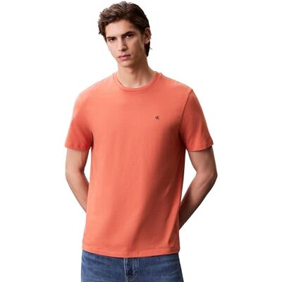 Calvin jeans herr SS Smooth CTTN solid CREWNK TEE LV040HM265 t-shirts, orange (ecka orange), XS, Orange (Mecka Orange), XS Calvin jeans herr SS Smooth CTTN solid CREWNK TEE LV040HM265 t-shirts, orange (ecka orange), XS, Orange (Mecka Orange), XS