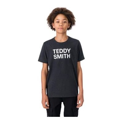 Teddy Smith , Ticlass 3 MC Jr, T-shirt för pojkar, Melange svart/vit, 10 �r Teddy Smith , Ticlass 3 MC Jr, T-shirt för pojkar, Melange svart/vit, 10 �r