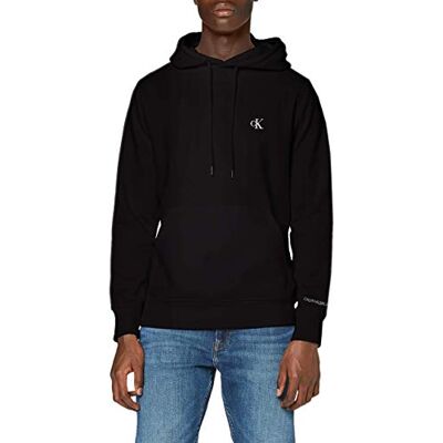 Calvin Klein herr Ckj Essential huvtröja tröja, Svart, L Calvin Klein herr Ckj Essential huvtröja tröja, Svart, L