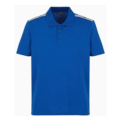 Giorgio Armani Man logo tejp polo strandkläder blå M, Ultramarin, M Giorgio Armani Man logo tejp polo strandkläder blå M, Ultramarin, M