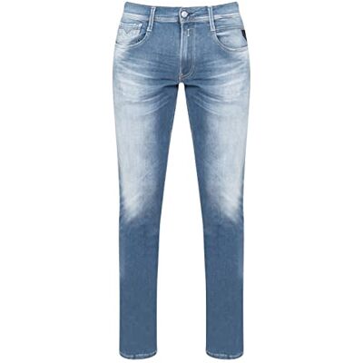 Replay herr Jeans Anbass Hyperflex Re-used, Blå (9 medium blå), 36W / 30L Replay herr Jeans Anbass Hyperflex Re-used, Blå (9 medium blå), 36W / 30L