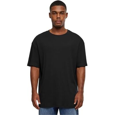 Urban Classics T-shirt för män ekologisk överdimensionerad rib tee svart L, svart, L Urban Classics T-shirt för män ekologisk överdimensionerad rib tee svart L, svart, L