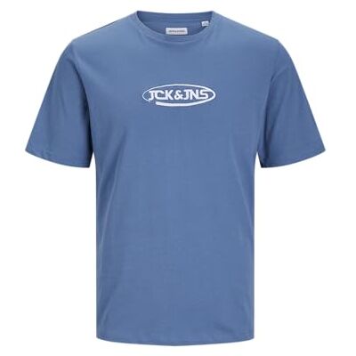 JACK & JONES JACOLIVER SS Tee, Koronettblå, XL JACK & JONES JACOLIVER SS Tee, Koronettblå, XL