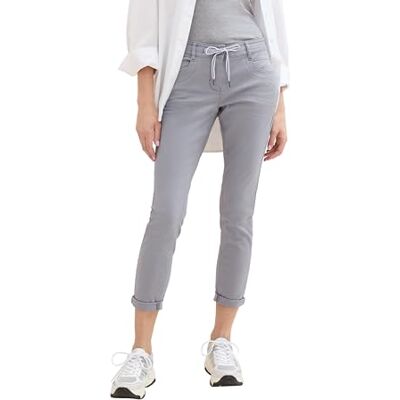 TOM TAILOR Dam Tapered Fit byxor, 10921 – Explicit Grå, 36W x 28L TOM TAILOR Dam Tapered Fit byxor, 10921 – Explicit Grå, 36W x 28L