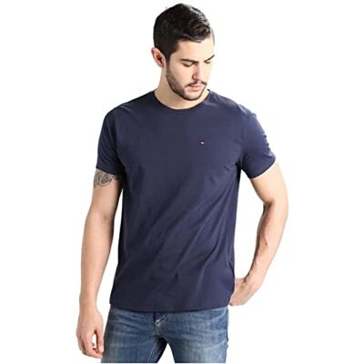 Tommy Jeans herr Tjm Xslim Jersey Tee Dm0dm04411 T-shirt, Blå (svart iris), M Tommy Jeans herr Tjm Xslim Jersey Tee Dm0dm04411 T-shirt, Blå (svart iris), M