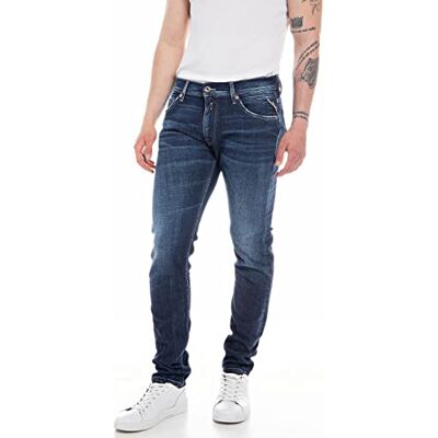 Replay herr jeans, Mörkblå 007, 40W x 34L Replay herr jeans, Mörkblå 007, 40W x 34L