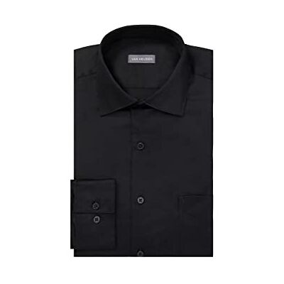 Van Heusen herrklänning skjortor normal passform Lux sateen stretch solid Van Heusen herrklänning skjortor normal passform Lux sateen stretch solid
