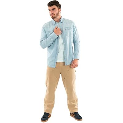 Levi's herr Tröja Barstow Western Standard, Burnett Light Chambray, L Levi's herr Tröja Barstow Western Standard, Burnett Light Chambray, L