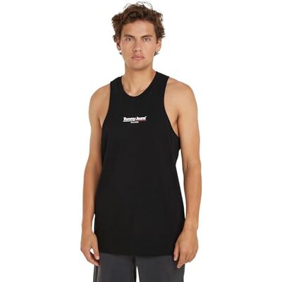 Tommy Jeans herr TJM REG TJ Flag Tank TOP EXT, svart, XS, Svart, XS Tommy Jeans herr TJM REG TJ Flag Tank TOP EXT, svart, XS, Svart, XS
