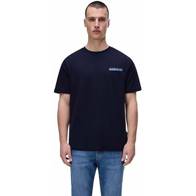 Napapijri Senar mörkblå kortärmad T-shirt, Marinblå, 3XL Napapijri Senar mörkblå kortärmad T-shirt, Marinblå, 3XL