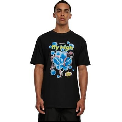 Tee män psychadellic oversize t-shirt, svart, S Tee män psychadellic oversize t-shirt, svart, S