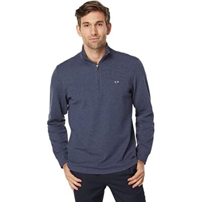 Vineyard Vines Saltwater 1/4-dragkedja herrtröja, Deep Bay, medium Vineyard Vines Saltwater 1/4-dragkedja herrtröja, Deep Bay, medium