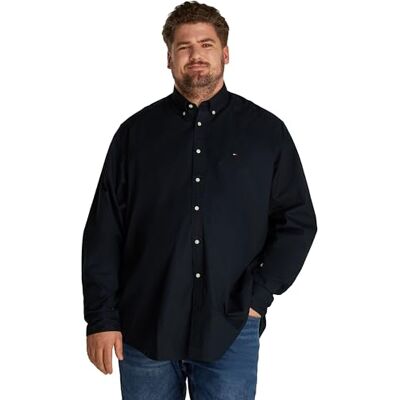 Tommy Hilfiger herr BT-FLEX POPLIN SOLID RF SHIRT-B MW0MW39900 S/S skjorta, blå, XXL, Blå (ökenhimmel), XXL Tommy Hilfiger herr BT-FLEX POPLIN SOLID RF SHIRT-B MW0MW39900 S/S skjorta, blå, XXL, Blå (ökenhimmel), XXL