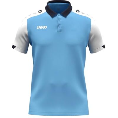JAKO Unisex pikétröja Dynamic, Skyblå/vit/marinblå, L JAKO Unisex pikétröja Dynamic, Skyblå/vit/marinblå, L