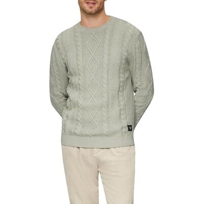 s.Oliver Tröja med flätmönster, 80w0, XL s.Oliver Tröja med flätmönster, 80w0, XL