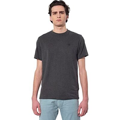 KAPORAL Carl t-shirt för män, Svart melangerad, S KAPORAL Carl t-shirt för män, Svart melangerad, S