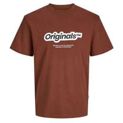 JACK & JONES JACK&JONES JORVESTERBRO Newton branding Tee SS CN, Brandy brun/tryck: skanna, M JACK & JONES JACK&JONES JORVESTERBRO Newton branding Tee SS CN, Brandy brun/tryck: skanna, M