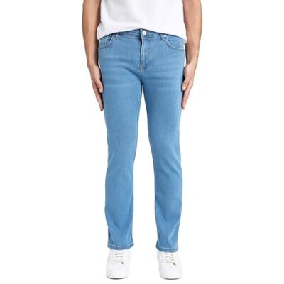 DeFacto Herrjeans – byxor och jeans för män – byxor för män denim – herrbyxor för varje, Lt.blå, 30W / 34L DeFacto Herrjeans – byxor och jeans för män – byxor för män denim – herrbyxor för varje, Lt.blå, 30W / 34L
