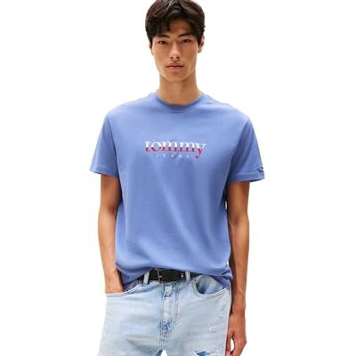 Tommy Jeans herr TJM REG DNA TEE EXT DM0DM21978, blå, XS, Blå (mjuk safir), XS Tommy Jeans herr TJM REG DNA TEE EXT DM0DM21978, blå, XS, Blå (mjuk safir), XS