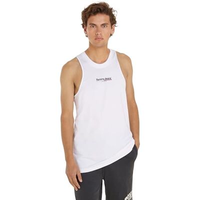 Tommy Jeans herr TJM REG TJ Flag Tank TOP EXT, vit, XXL, Vitt, XXL Tommy Jeans herr TJM REG TJ Flag Tank TOP EXT, vit, XXL, Vitt, XXL