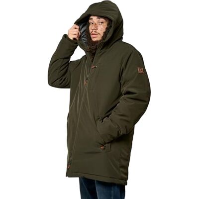 KAPORAL , Herrjacka, normal passform, långärmad, huvtröja, modell Reyo, mörk khaki, storlek S, Mörk khaki, S KAPORAL , Herrjacka, normal passform, långärmad, huvtröja, modell Reyo, mörk khaki, storlek S, Mörk khaki, S