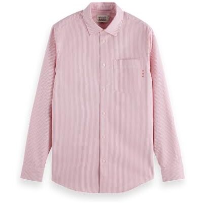 Scotch & Soda Seasonal core – normal passform randig oxfordtröja, Paprika Stripe 650, XL Scotch & Soda Seasonal core – normal passform randig oxfordtröja, Paprika Stripe 650, XL