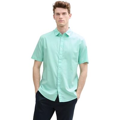 TOM TAILOR herrskjorta, 37105 – Bright Mint Green, XL TOM TAILOR herrskjorta, 37105 – Bright Mint Green, XL