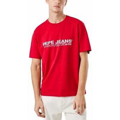 Pepe Jeans herr Matthew T-Shirt, röd (Rugby Red), M, Röd (Rugby röd), M Pepe Jeans herr Matthew T-Shirt, röd (Rugby Red), M, Röd (Rugby röd), M