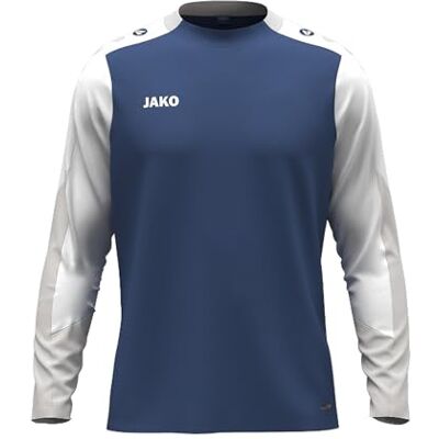 JAKO Unisex långärmad skjorta Dynamic, nattblå/vit/ljusgrå, L JAKO Unisex långärmad skjorta Dynamic, nattblå/vit/ljusgrå, L