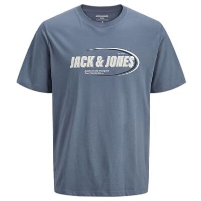 JACK & JONES JACK&JONES Jcoray branding Tee Ss Crew Neck FST, Flintad sten, M JACK & JONES JACK&JONES Jcoray branding Tee Ss Crew Neck FST, Flintad sten, M